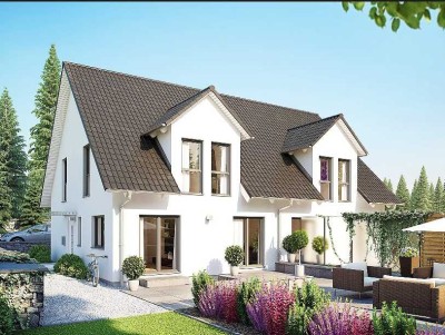 Neubau Doppelhaushälfte mit ca. 124 m² Wohnfläche auf ca. 406 m² Grundstück in Rattenkirchen