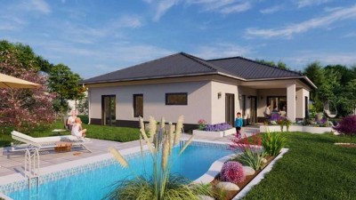 Exklusiver 4-Raum Bungalow mit Garage am Markkleeberger See zu verkaufen (KfW 40+QNG)