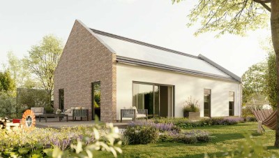 Wohnen, wo andere Urlaub machen - in der Holsteinischen Schweiz  -  Landhaus-Stil auf einer Ebene