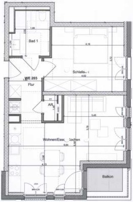Erstbezug: Schöne 2-Zimmer-Wohnung mit Balkon und Garten