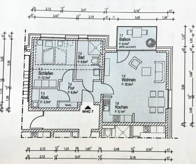 Betreutes Wohnen in Ledde - 63,50 m² Wohnung 775 €