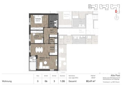 Willkommen im Wohnquartier "Alte Post"  - Neubau von 107 Wohneinheiten
