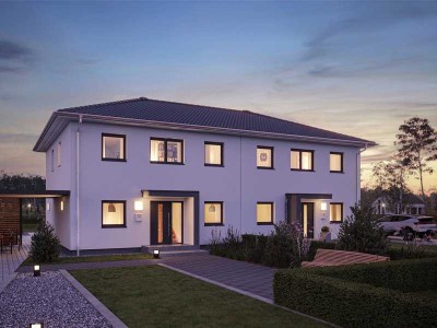 Familienglück pur - Neubau-Doppelhaushälfte mit Grundstück & Wohlfühlambiente
