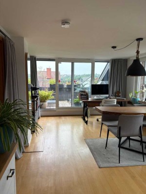 Freundliche 2-Zimmer-Wohnung mit Dachterrasse und EBK in Echterdingen
