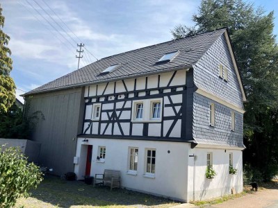 Ökologisch saniertes Fachwerkhaus mit unverbaubarem Taunusblick