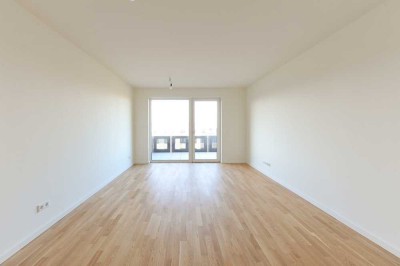 Barrierefrei! KfW 40-Neubau-Wohnung mit EBK, Balkon, Echtholzparkett, Fahrstuhl, Tiefgarage