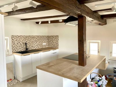 Teilmöbliert zentral in Echterdingen: Erstbezug Maisonette Wohnung
