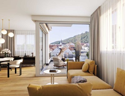 SONNENVERWÖHNTE 2-ZIMMER-WOHNUNG MIT UNVERBAUBARER AUSSICHT