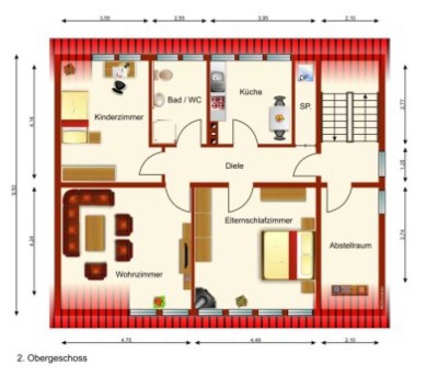 Attraktive, gepflegte 4-Zimmer-Wohnung in Rhens