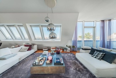 Exklusive Dachgeschoßwohnung mit Blick über Wien!