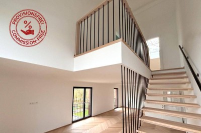 Nähe Flughafen, Loig!Erstbezug - provisionsfreie 3-Zimmer Maisonette mit Grünblick