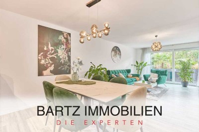 Stilvolle & moderne Erdgeschosswohnung mit Wohlfühlambiente & eigenem Garten mit beheiztem Pool