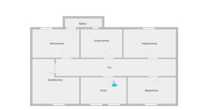 Kleine 4 Zimmer Wohnung sucht neue Mieter
