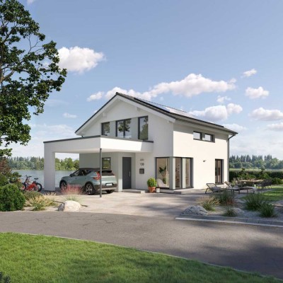 Baugrundstück mit Neubau - Einfamilienhaus in schöner Lage