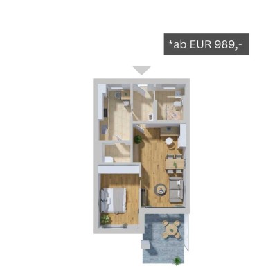 Ansprechende 2-Zimmer-Wohnung in Neustadt an der Donau