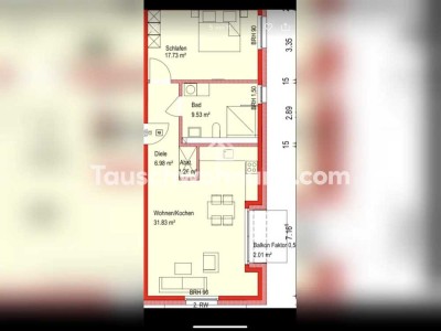 Tauschwohnung: Nach Trennung 2 Zimmer Nebauwohnung 71qm Weidenpesch