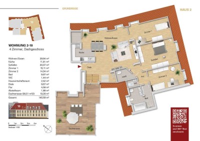 ***Luxuriöse 4 Zi.-Wohnung im 2.OG, WE 2-10 als Erstbezug***