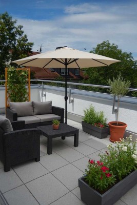 NEUBAU - Penthouse: 3-Zi. + 2  Dachterrassen, Lift,  ruhige + sonnige Lage - kurzfristig beziehbar