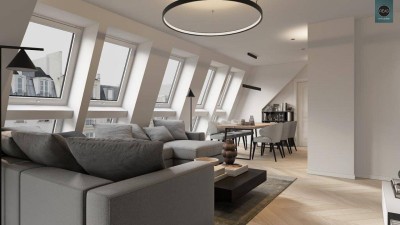Erstbezug: Atemberaubendes Dachgeschoss - Apartment (klimatisiert) mit 3 Terrassen und hochwertiger Ausstattung im Trendbezirk Ottakring!