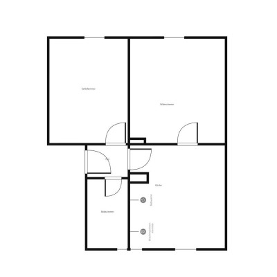 2-Zimmer-Wohnung für Singles oder Paare / 2. OG rechts (Warmmiete: 843,46€)