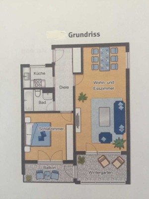 Gepflegte 2-Zimmer-Wohnung mit Balkon und Einbauküche in Leverkusen