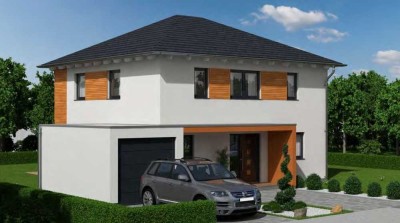 Schicke Stadtvilla mit individuellen modernen Design