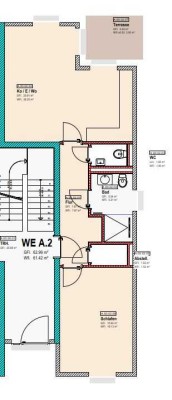 2-Zimmer Neubauwohnung mit Terrasse in Rheda-Wiedenbrück