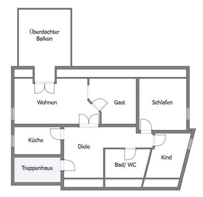 Moderne 4,5-Zimmer-DG-Wohnung mit Balkon in Bretzfeld/Waldbach