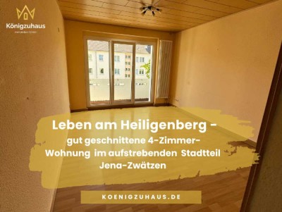 Wohnen in Jena-Zwätzen - 4-Raum-Wohnung mit herrlichem Ausblick