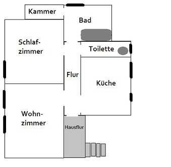 Freundliche 2-Zimmer-DG-Wohnung in Hessen - Kassel