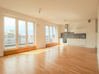 Große Dachterrasse: 2-Zimmer-Wohnung im Louis am Park