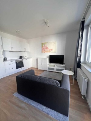 Voll ausgestattetes Apt. in modernem Gebäude (Baujahr 2020) mit Balkon & Top-Anbindung zum Flughafen