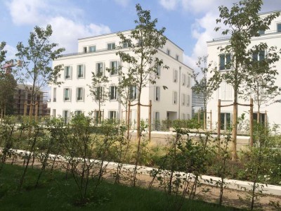 Neuwertige 3-Zi-EG-Whg. in Düsseldorf-Oberkassel, Terrasse, Gartenanteil, EBK, TG