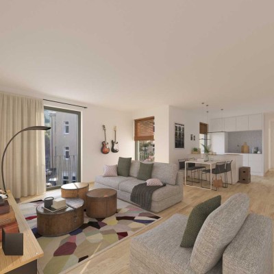 Erstbezug im Neubau - Balkon / Bodenheizung / Dusche & Wanne