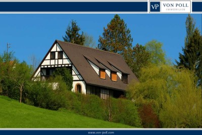 Stilvolles Fachwerk-Herrenhaus mit besonderer Aussicht und Raumvielfalt