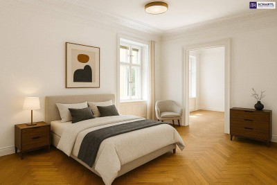 Stilvolles Wohnen in Bestlage - Erstbezug in Grinzing! Frisch saniertes Altbaujuwel + Tolle Lage und Anbindung + Perfekt aufgeteilte 3 Zimmer! Worauf warten Sie?