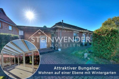 Attraktiver Bungalow: Wohnen auf einer Ebene mit Wintergarten