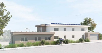 PROVISIONSFREI!! Exklusive Wohnung mit großem Fernsicht-Balkon! Garage  und  Stellplatz! KfW 55