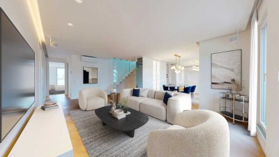 Großzügige exklusive Penthouse Wohnung mit Panoramalounge - Dachterrasse