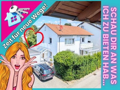 HOCHDORF - hier bist DU richtig:  1-2 Familienhaus inkl. 2 Garagen, EBK u. XL-Garten