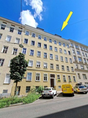 möblierte 3 Zimmer Dachgeschoßwohnung mit Terrasse Nähe Wiedner Hauptstraße