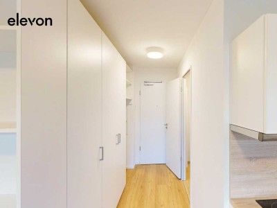 Voll möbliert und in bester Lage - Stilvoll eingerichtetes 1-Zimmer-Apartment im elevon!