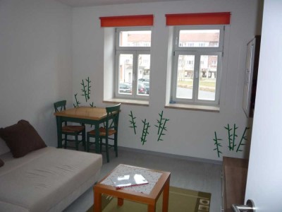 Schöne 1-Zimmer-EG Wohnung mit Terrasse sofort im Stadtzentrum von Sömmerda zu vermieten!!!