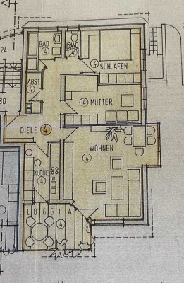 Attraktive 3-Zimmer-Wohnung mit Loggia in Ofterdingen