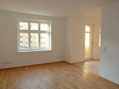 Stilvoll sanierte 2-Raum-Wohnung mit Loggia und TG-Stellplatz im beliebten Gohlis!