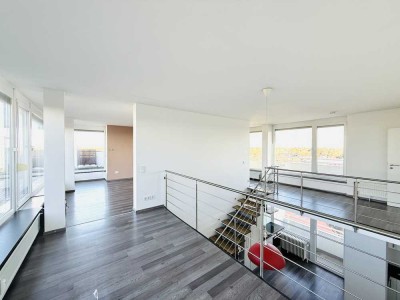 Wohnen über den Dächern Hamburgs: Exklusives Penthouse mit sonniger ca. 150 m² Dachterrasse