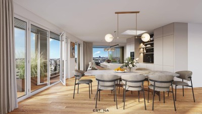 Nähe Wiener Hauptbahnhof - Familienwohnung mit Loggia und Smart-Home System