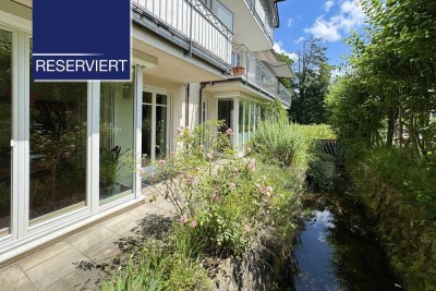 +RESERVIERT+ Wohnen am See, mitten im Zentrum – Stilvolle 3-Zimmer Erdgeschosswohnung in Tutzing