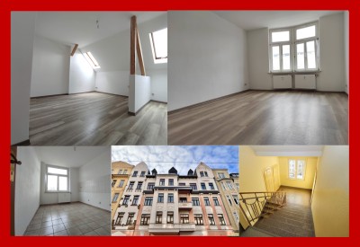 UNI- NAH * schöne Einbauküche * SZENEVIERTEL BERNSDORF * Top-Preis-Leistung * DG-WOHNUNG