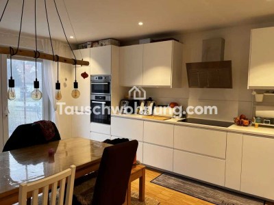 Tauschwohnung: 4 ZW Maisonette mit großem Garten und Wintergarten